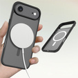 Matné puzdro pre iPhone Air, pre MagSafe, priesvitné čierne
