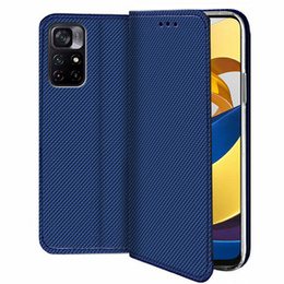 Klapkové puzdro pre Xiaomi Poco M4 Pro 5G / Redmi Note 11S 5G, Wallet Smart Magnet, modré