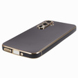 Puzdro pre Samsung Galaxy A25 5G, Glamour CamShield, čierne + 9H sklo