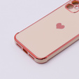Obal na mobil pre Apple iPhone 11, Electro heart, ružové rose gold
