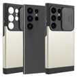 Obal na mobil pre Samsung Galaxy S24 Ultra, ERBORD MagProtect Slide Camera, zlaté