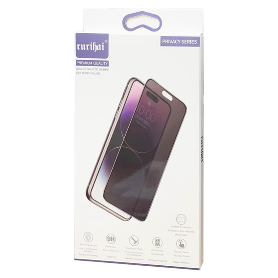 RURIHAI AntiSpy Privacy fólia pre Samsung Galaxy S24+ Plus