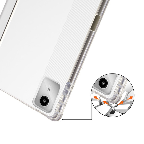 Puzdro pre Lenovo Tab M11, Smartcase Hybrid, so slotom na stylus, sivé