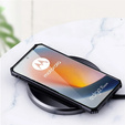 Puzdro pre Motorola Edge 50 Fusion 5G, s magnetickým štítkom, transparentné / čierne