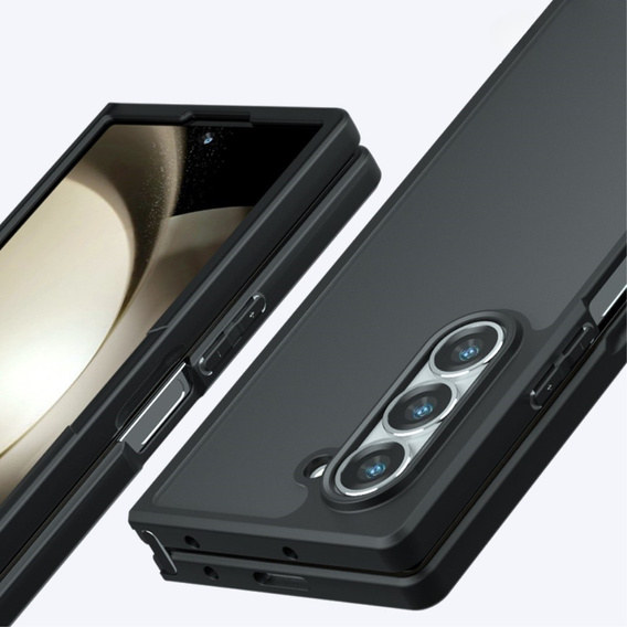 Obal na mobil pre Samsung Galaxy Z Fold6 5G, Fusion Hybrid, čierne