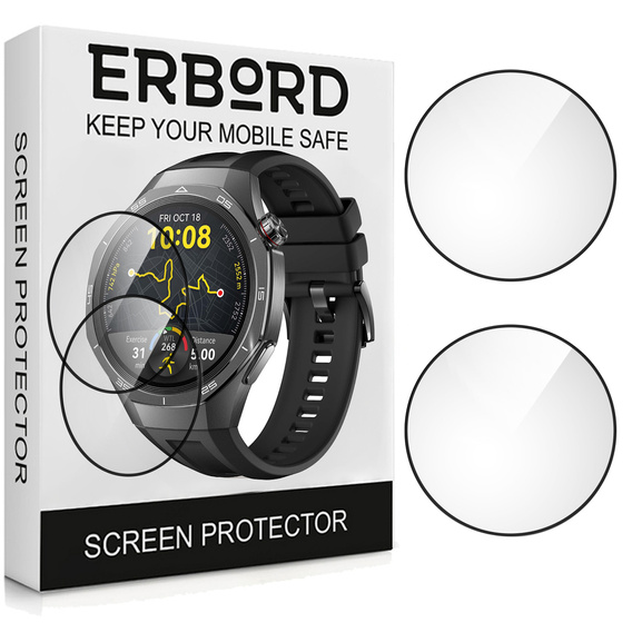 2x hybridné sklo ERBORD pre Huawei Watch GT 5 Pro 46mm