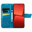 Klapkové puzdro pre Xiaomi 13, Butterfly, modré