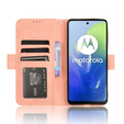 Klapkové puzdro pre Motorola Moto E14, Card Slot, ružové