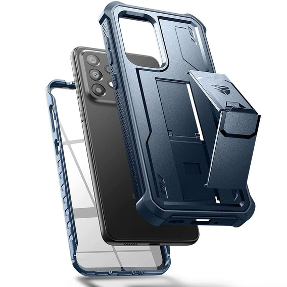 Obrnené puzdro pre Samsung Galaxy A33 Dexnor Full Body, Dexnor Full Body, tmavomodré