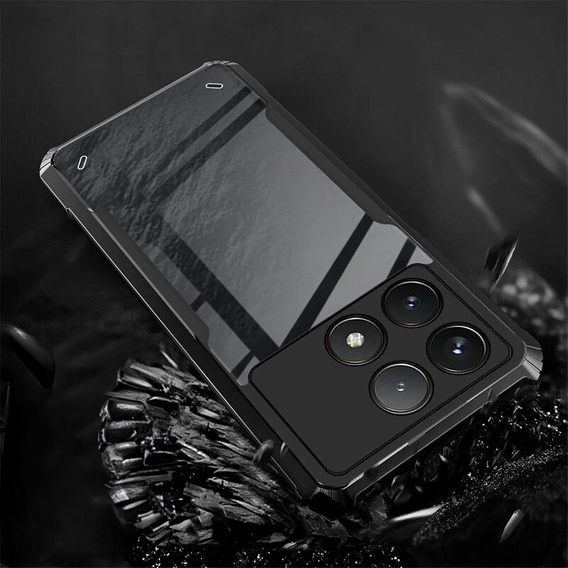 Obal na mobil pre Xiaomi Poco F6 Pro, AntiDrop Hybrid, čierne