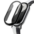 Puzdro 2v1 + tvrdené sklo pre Xiaomi Smart Band 10 / 9 / 8, čierne