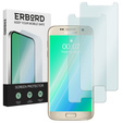 2x tvrdené sklo pre Samsung Galaxy S6, ERBORD 9H Hard Glass na displeji