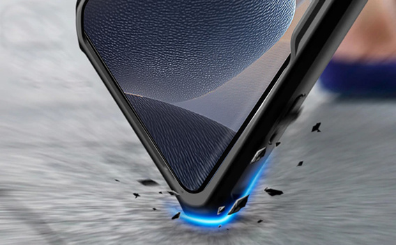 Obal na mobil pre Motorola Edge 60 / 60 Fusion, AntiDrop Hybrid, čierne