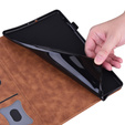 Puzdro pre Xiaomi Redmi Pad Pro / Xiaomi Poco Pad, Classic, s priestorom pre stylus, hnedé