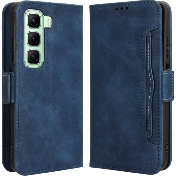 Klapkové puzdro pre Infinix Hot 50 4G, Card Slot, tmavomodré