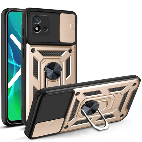 Obal na mobil pre Realme C11 2021, CamShield Slide, zlaté