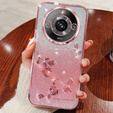 Puzdro pre Realme 11 Pro 5G / Pro+ 5G, Glitter Flower, ružové rose gold