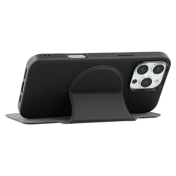 Puzdro X-LEVEL pre iPhone 16 Pro, Magnetic Card Holder, čierne