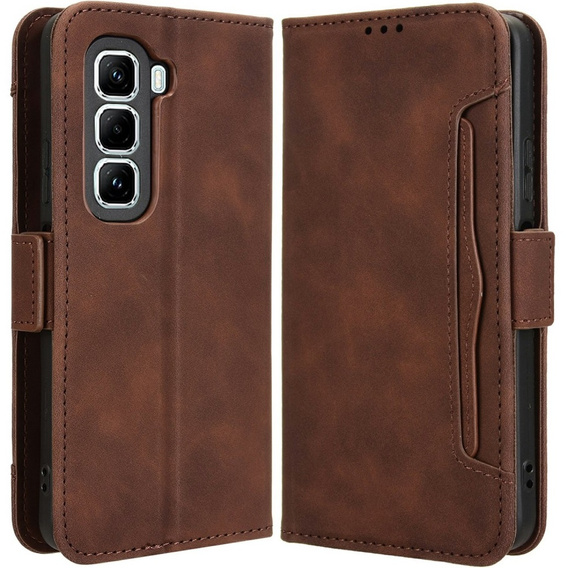 Klapkové puzdro pre Infinix Hot 50 Pro+ 4G, Card Slot, hnedé