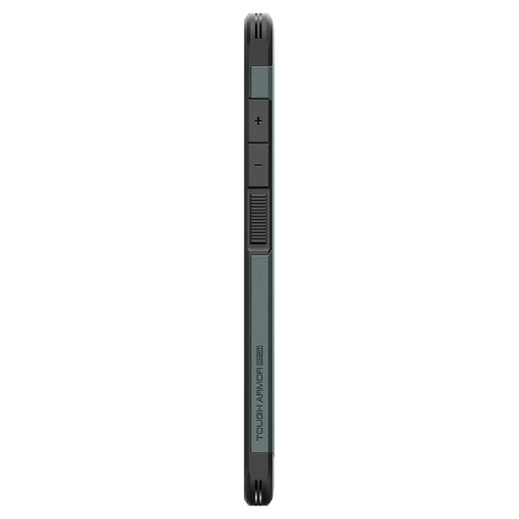 Puzdro Spigen pre Samsung Galaxy S25 Ultra, Tough Armor Mag MagSafe, zelený + tvrdené sklo 9H