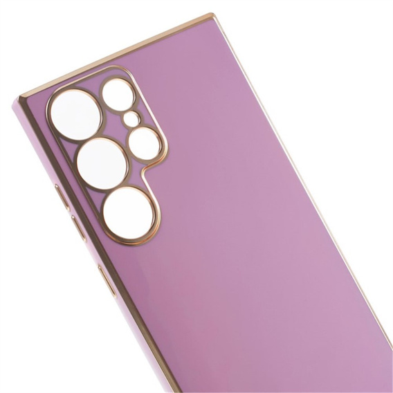 Puzdro pre Samsung Galaxy S24 Ultra, Glamour CamShield, fialové