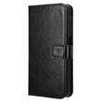 Klapkové puzdro pre Samsung Galaxy M55 5G, Crazy Horse Wallet, čierne