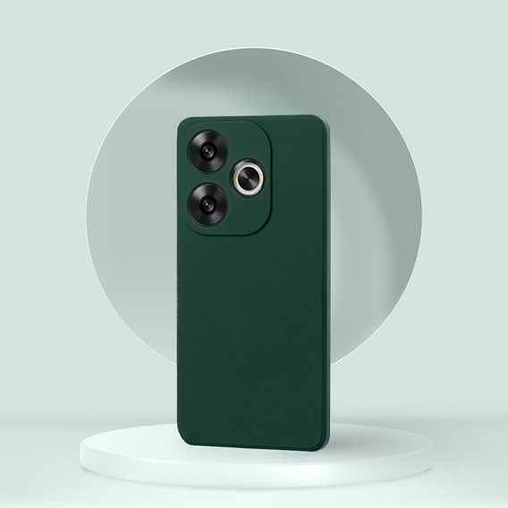 Obal na mobil pre Xiaomi Poco F6, Silicone Lite, zelený
