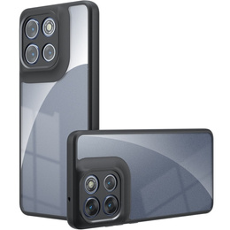 Puzdro pre Xiaomi Redmi 15 5G / 4G, s ochranou fotoaparátu, priehľadné s čiernymi stranami