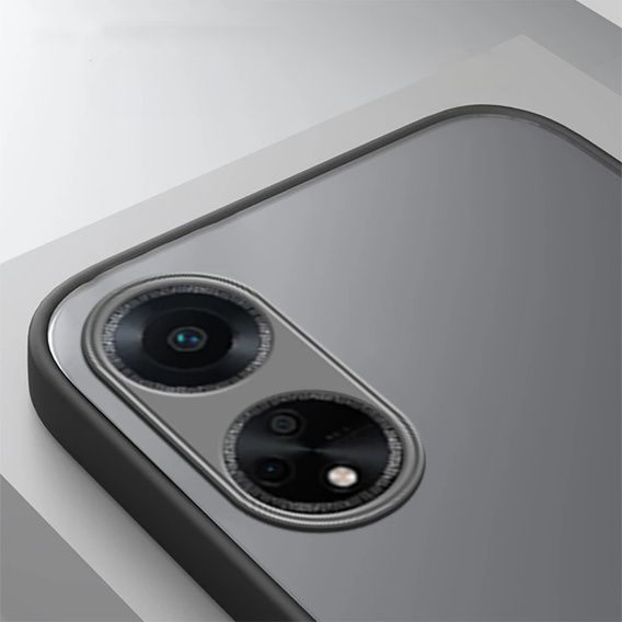 Puzdro pre Oppo A18 4G / A38 4G, Fusion Hybrid, s ochranou fotoaparátu, matný / čierny