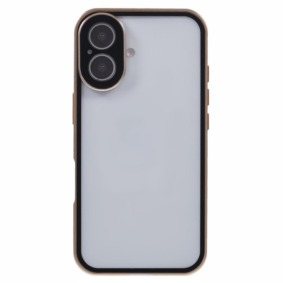 Puzdro pre iPhone 16, Magnetic Dual Glass, zlaté