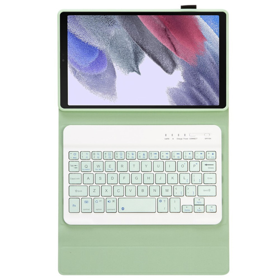 Puzdro + klávesnica Samsung Galaxy Tab A7 Lite 8.7 T220 / 225, svetlozelené