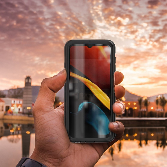 Vodotesné puzdro IP68 pre Samsung Galaxy A13 4G, SHELLBOX, čierne