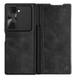 Flipové puzdro NILLKIN pre Samsung Galaxy Z Fold6 5G, CamShield Qin Pro, kožené, čierne