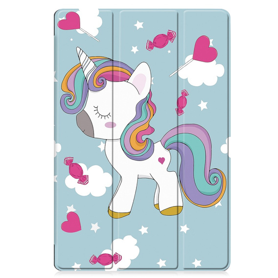 Puzdro pre Samsung Galaxy Tab S9 Plus, Smartcase, unicorn