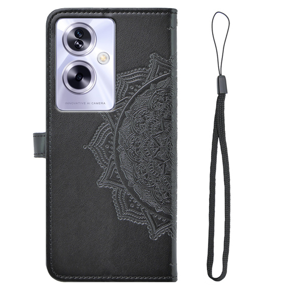 Klapkové puzdro pre Oppo A79 5G, Mandala, čierne