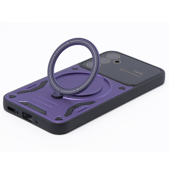 Pancierované puzdro pre Samsung Galaxy A54 5G, CamShield MagSafe, fialové