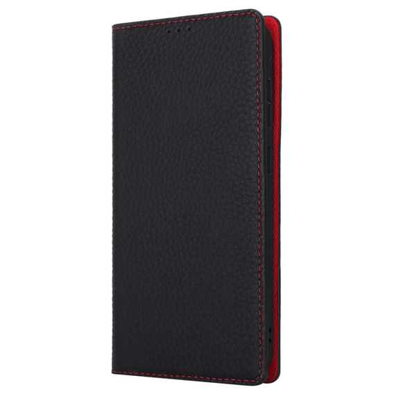 Klapkové puzdro pre Samsung Galaxy A25 5G, Litchi Skin Grain, čierne