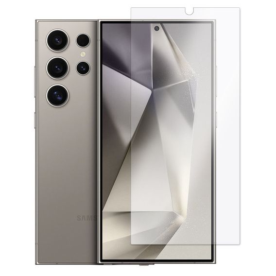 2x tvrdené sklo pre Samsung Galaxy S24 Ultra, ERBORD 9H Hard Glass na displeji