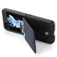 Puzdro pre Samsung Galaxy Z Flip7 FE / Z Flip6, Card Slot Ring Case, čierne