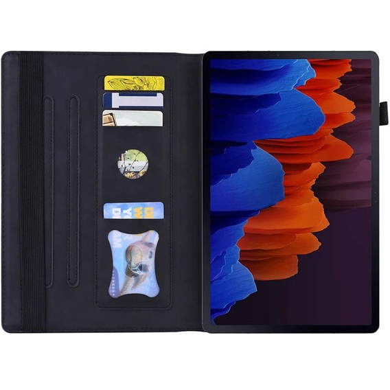 Puzdro pre Lenovo Tab P12 Pro 12.6, Classic, s priestorom pre stylus, čierne