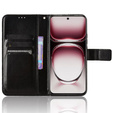 Klapkové puzdro pre Oppo Reno 12, Crazy Horse Wallet, čierne