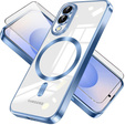 Puzdro pre Samsung Galaxy S25 Edge, Electro MagSafe, modré + sklo na displej