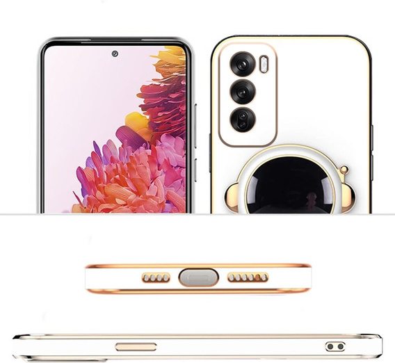 Obal na mobil pre Oppo Reno 12 Pro, Astronaut, biele