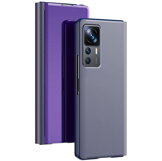 Obal na mobil pre Xiaomi 12T / 12T Pro, Clear View, fialové
