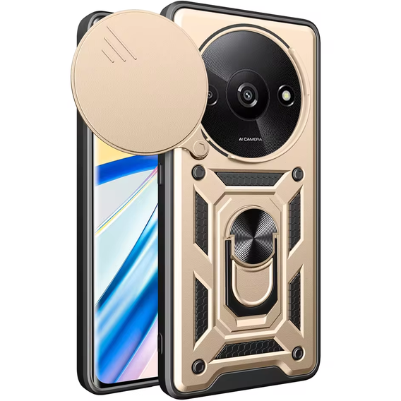 Obal na mobil pre Xiaomi Redmi A3, CamShield Slide, zlaté