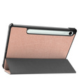 Puzdro pre Samsung Galaxy Tab S9 FE, trojskladové, ružové rose gold