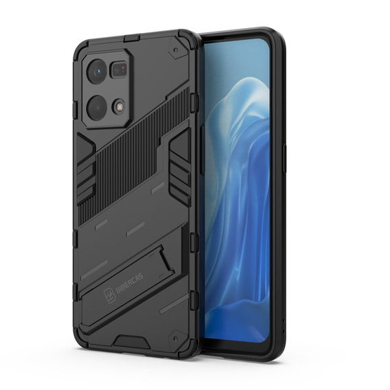 Puzdro pre Oppo Reno7 4G, Military kickstand, modré