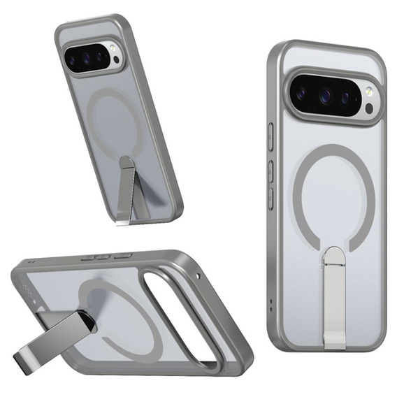 Hybridné puzdro Fusion pre Google Pixel 10 Pro XL, pre MagSafe, so stojanom, sivé