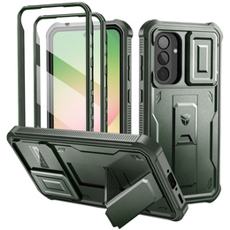 Obrnené puzdro pre Samsung Galaxy A56 5G, Dexnor Full Body (Two Frames), zelený