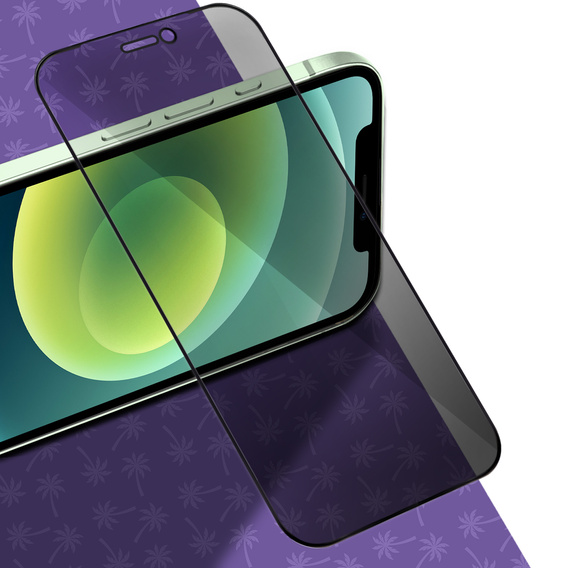 Tmavé sklo na ochranu súkromia Shy Palm pre iPhone 12/12 Pro